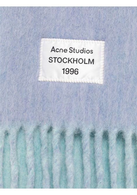 sciarpa con frange unisex blu in alpaca ACNE STUDIOS | CA0343DMJ